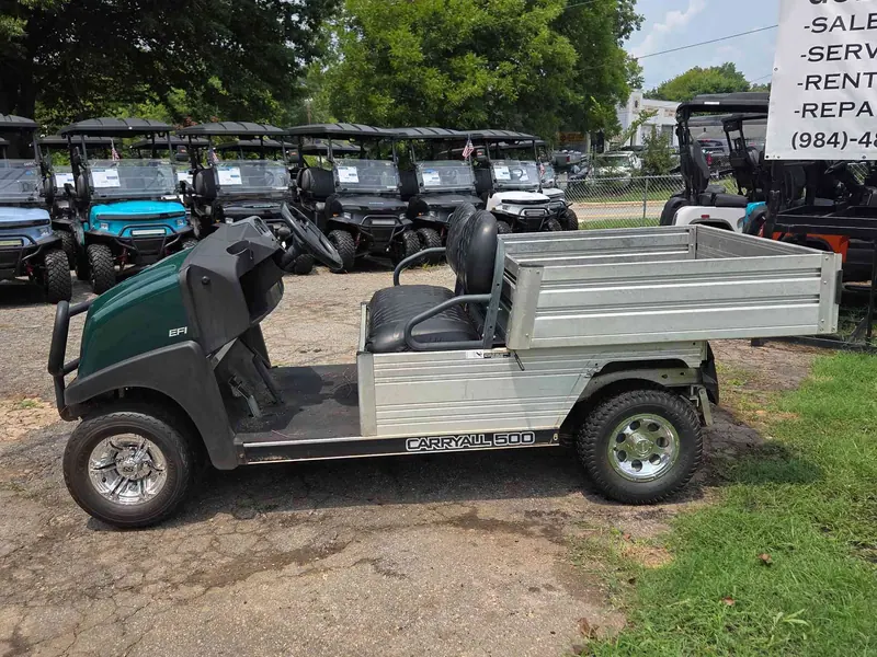 Used green gas 2019 Club Car Carryall golf cart for sale in Raleigh, NC — photo 2