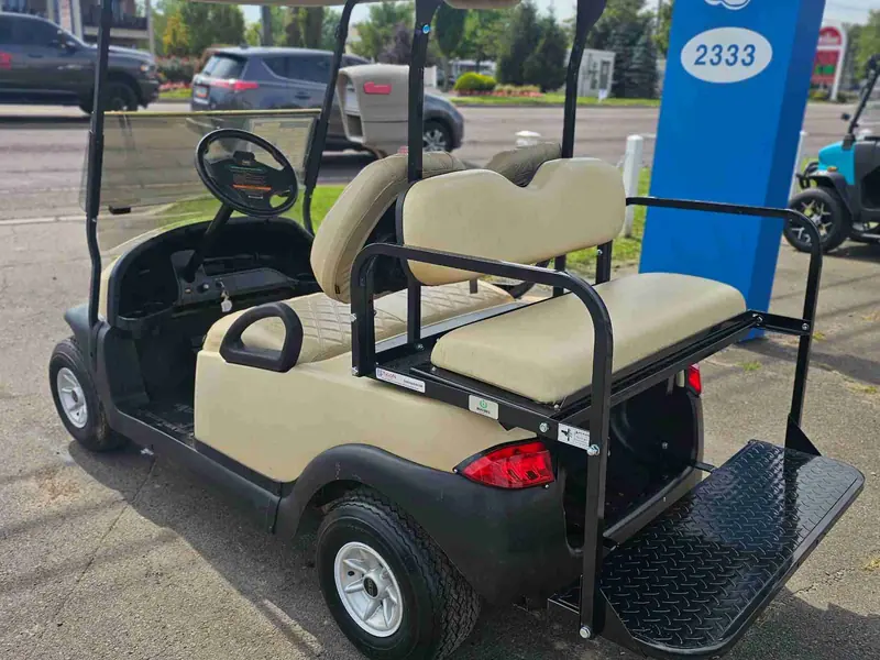 Used beige electric 2015 Club Car Precedent golf cart for sale in Hatfield, PA — photo 3