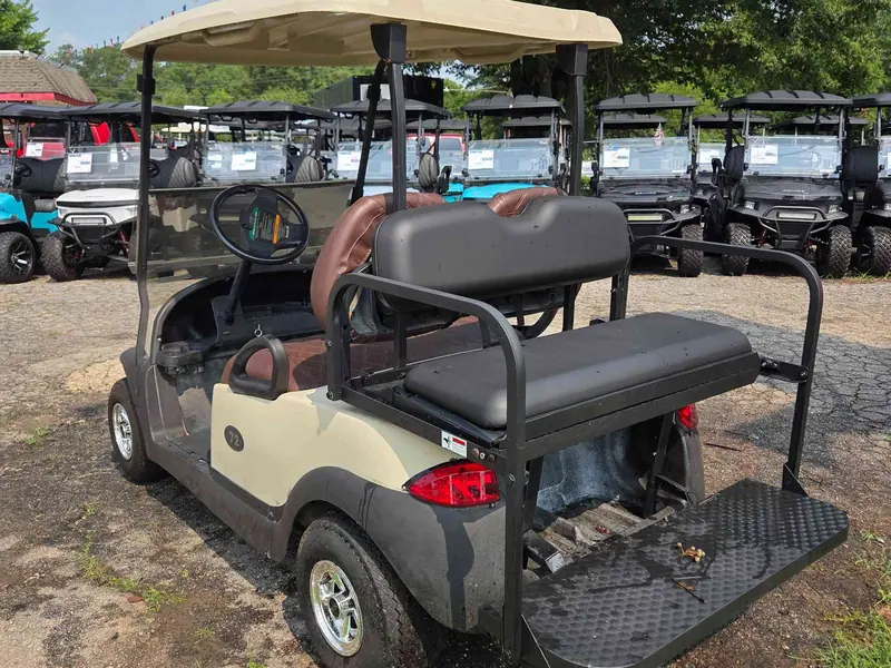 Used beige electric 2015 Club Car Precedent golf cart for sale in Raleigh, NC — photo 3