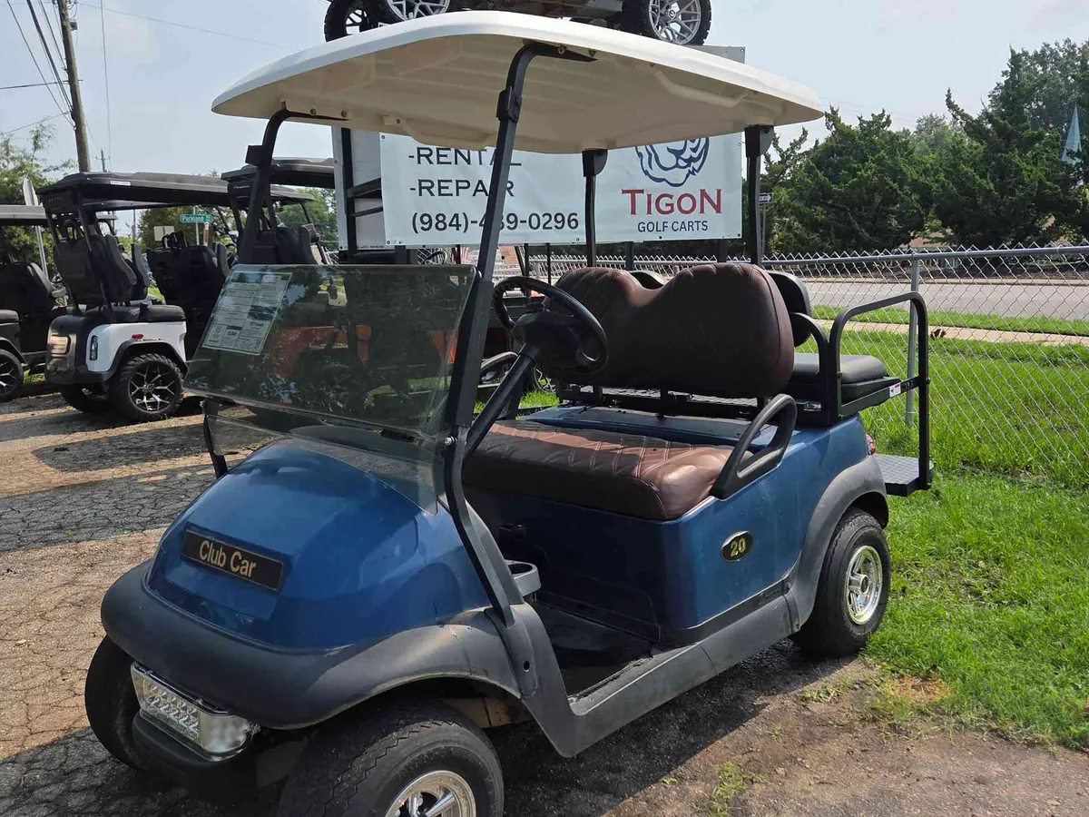 Used blue electric 2015 Club Car Precedent golf cart for sale in Raleigh, NC