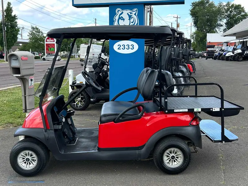 Used red electric 2019 Club Car Precedent golf cart for sale in South Bend, IN — photo 2
