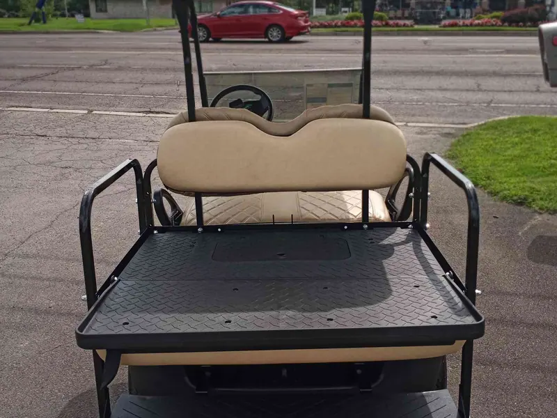 Used beige electric 2020 Club Car Tempo golf cart for sale in Hatfield, PA — photo 4