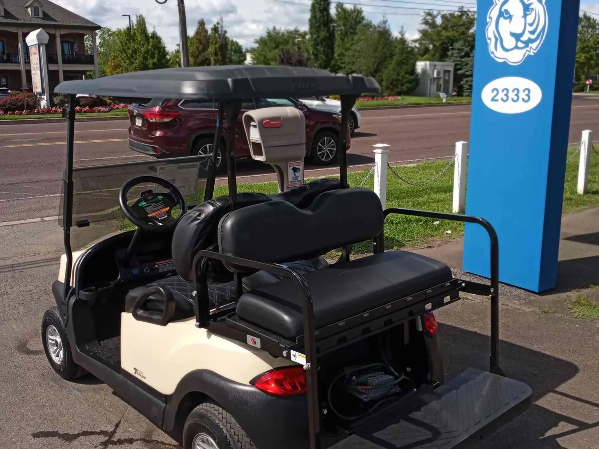 Used beige electric 2020 Club Car Tempo golf cart for sale in Ocean View, NJ
