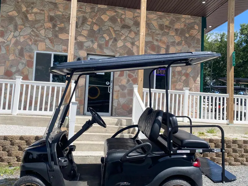 Used black electric 2020 Club Car Tempo golf cart for sale in Hatfield, PA — photo 2