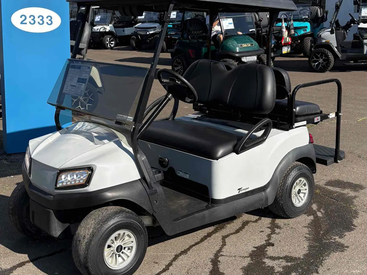Used gray electric 2020 Club Car Tempo golf cart for sale in Hatfield, PA