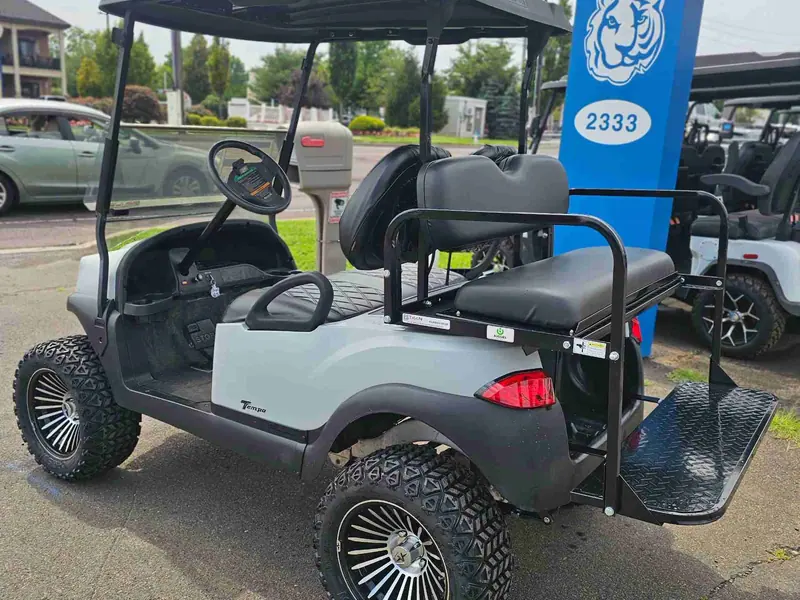 Used gray electric 2020 Club Car Tempo lifted golf cart for sale in Ocean View, NJ — photo 3