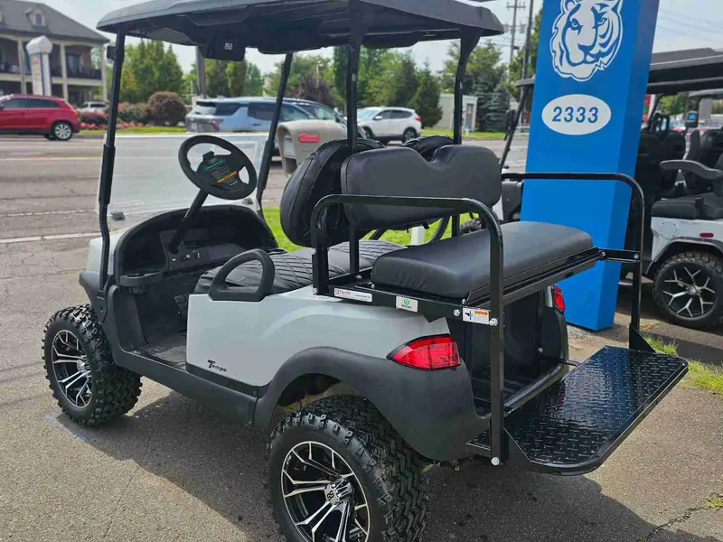 Used gray electric 2020 Club Car Tempo lifted golf cart for sale in Ocean View, NJ — photo 3