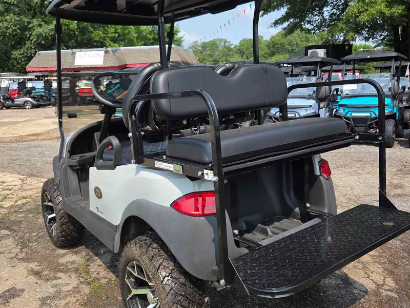 Used gray electric 2020 Club Car Tempo lifted golf cart for sale in Raleigh, NC — photo 3