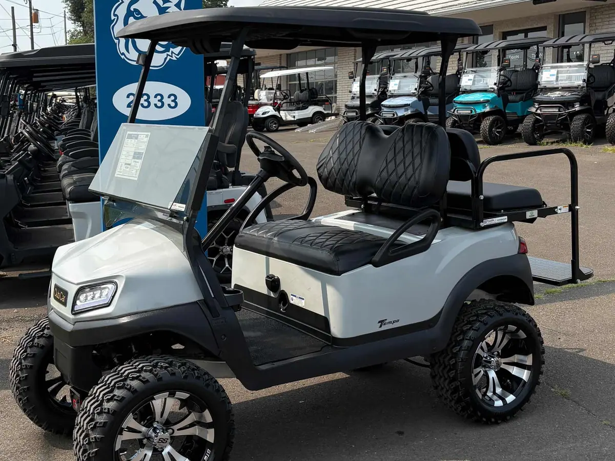 Used gray electric 2020 Club Car Tempo lifted golf cart for sale in Rio Grande, NJ