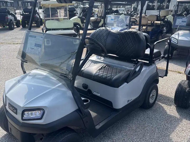 Used gray electric 2020 Club Car Tempo golf cart for sale in South Bend, IN — photo 3
