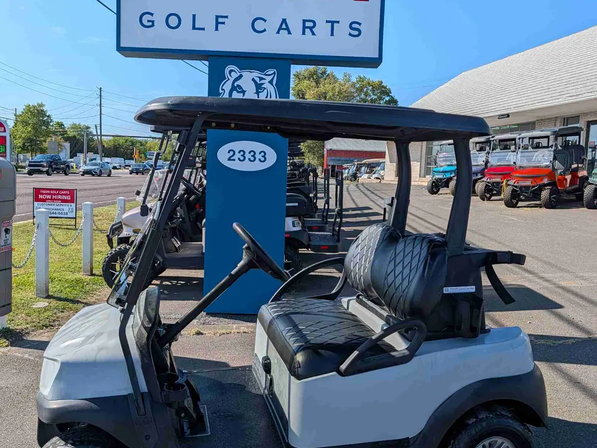 Used gray electric 2018 Club Car Tempo golf cart for sale in Waretown, NJ