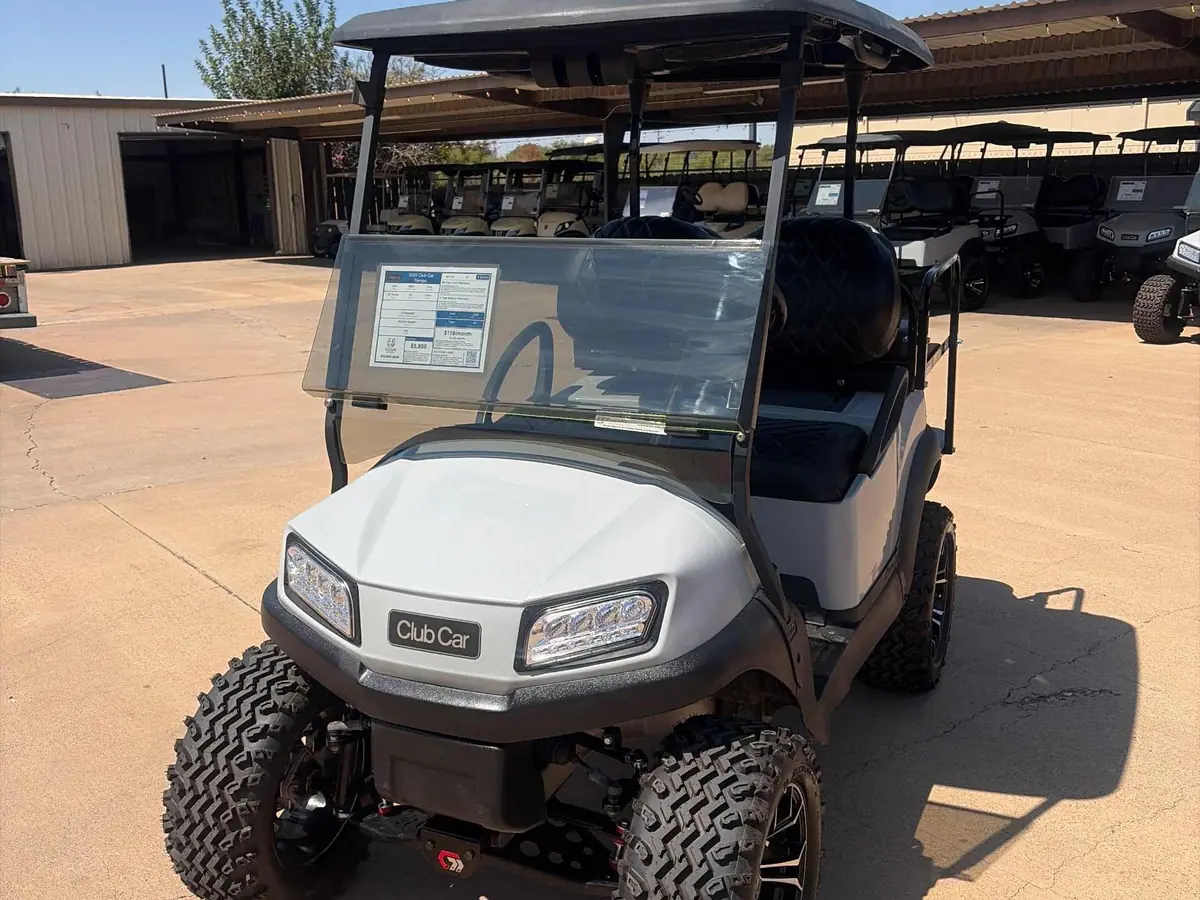 Used gray electric 2020 Club Car Tempo lifted golf cart for sale in Wichita Falls, TX