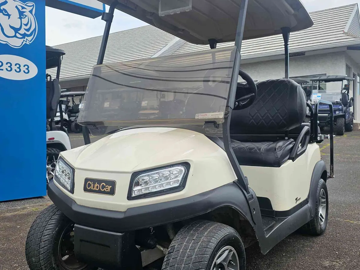 Used white electric 2021 Club Car Tempo golf cart for sale in Rio Grande, NJ