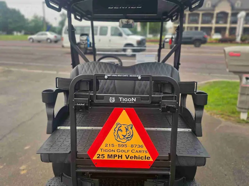 New aqua electric 2026 Denago Nomad XL lifted golf cart for sale in Hatfield, PA — photo 4