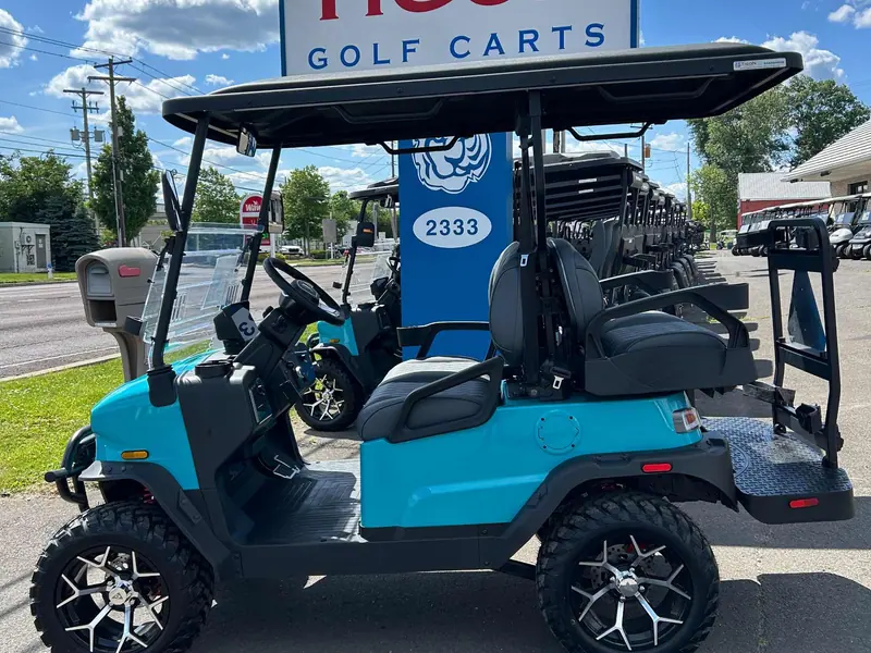 New aqua electric 2026 Denago Nomad XL lifted golf cart for sale in Hatfield, PA — photo 2
