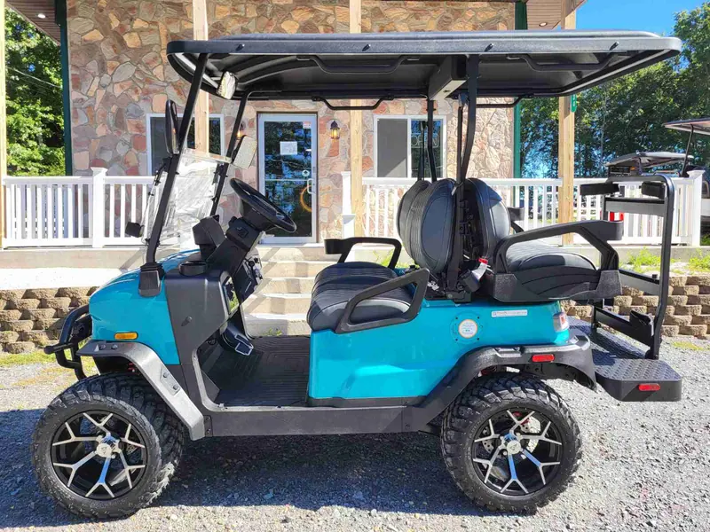 New aqua electric 2026 Denago Nomad XL lifted golf cart for sale in Long Pond, PA — photo 2