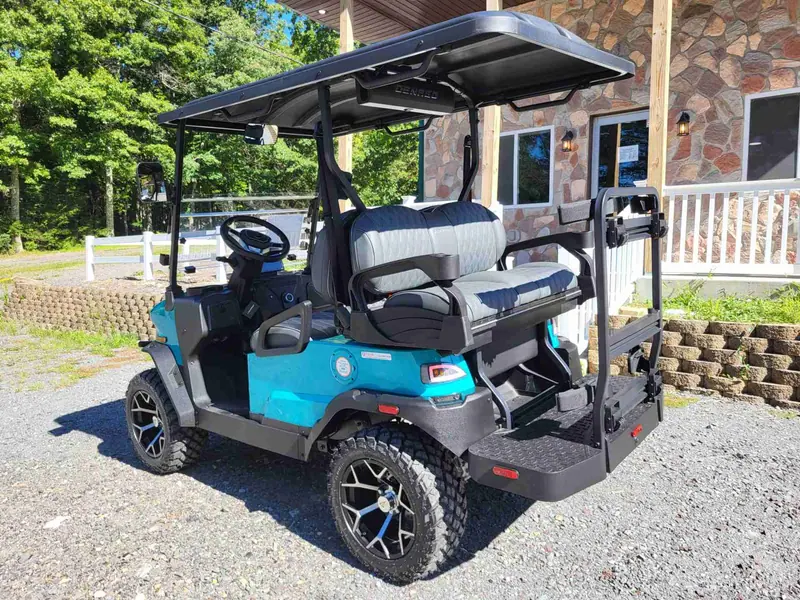 New aqua electric 2026 Denago Nomad XL lifted golf cart for sale in Long Pond, PA — photo 3