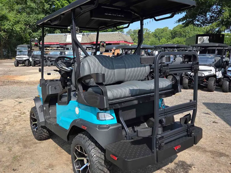 New aqua electric 2026 Denago Nomad XL lifted golf cart for sale in Raleigh, NC — photo 3