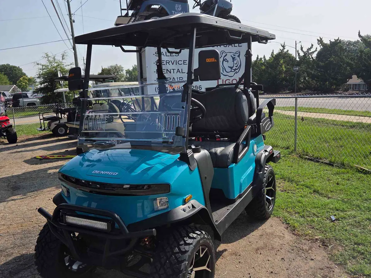 New aqua electric 2026 Denago Nomad XL lifted golf cart for sale in Raleigh, NC