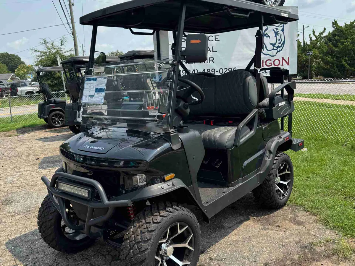 New black electric 2026 Denago Nomad XL lifted golf cart for sale in Raleigh, NC