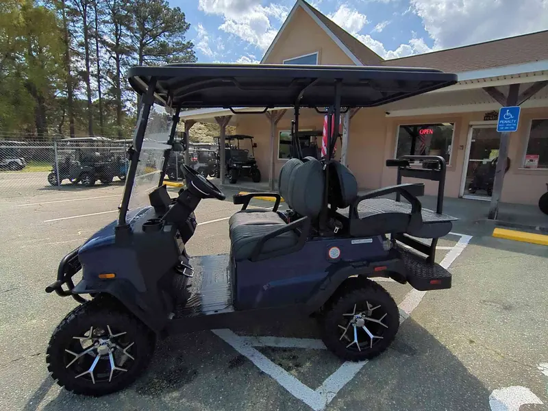 New blue electric 2026 Denago Nomad XL lifted golf cart for sale in Gloucester Point, VA — photo 2