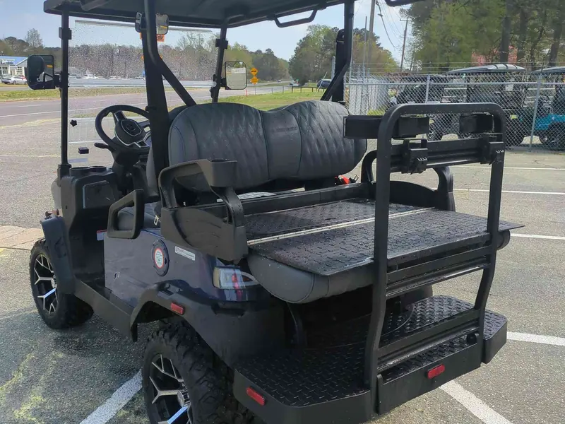 New blue electric 2026 Denago Nomad XL lifted golf cart for sale in Gloucester Point, VA — photo 3