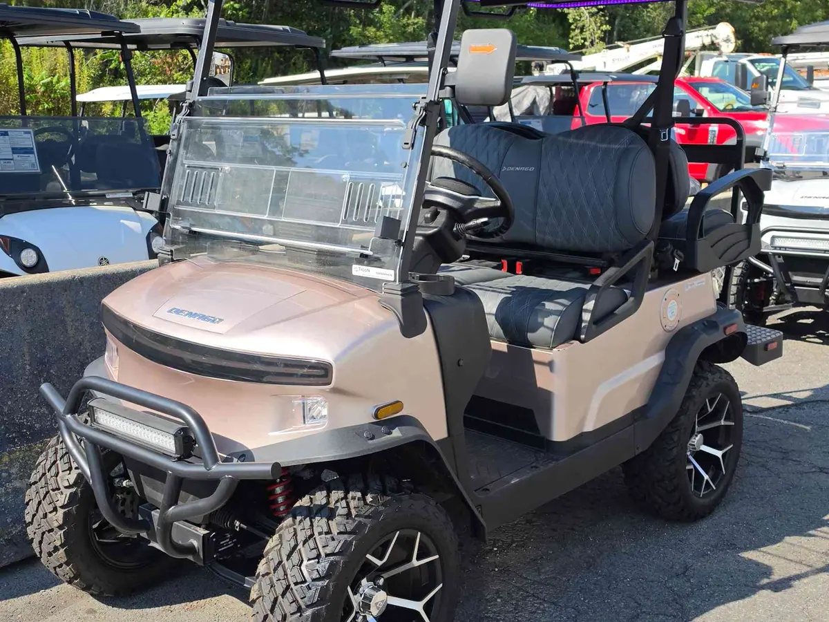 New champagne electric 2026 Denago Nomad XL lifted golf cart for sale in Scranton, PA