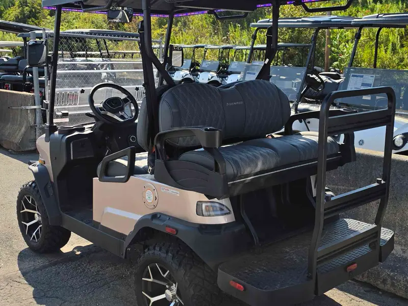 New champagne electric 2026 Denago Nomad XL lifted golf cart for sale in Scranton, PA — photo 3