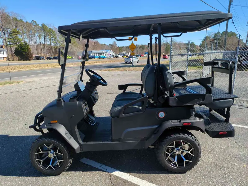 New matte black electric 2026 Denago Nomad XL lifted golf cart for sale in Gloucester Point, VA — photo 2