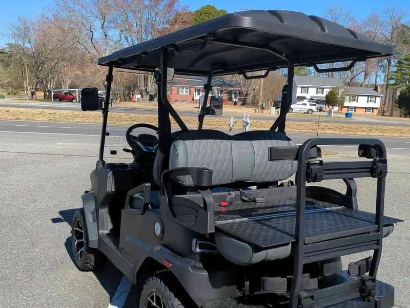 New matte black electric 2026 Denago Nomad XL lifted golf cart for sale in Gloucester Point, VA — photo 3