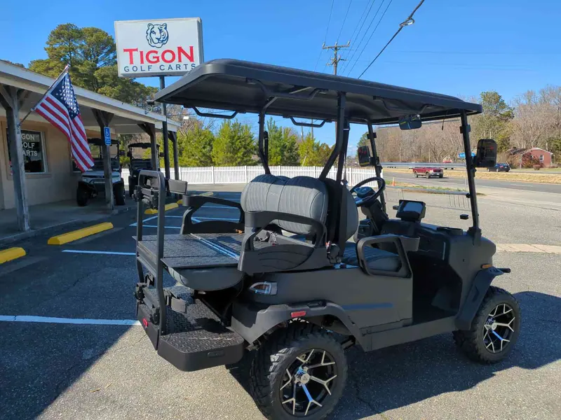 New matte black electric 2026 Denago Nomad XL lifted golf cart for sale in Gloucester Point, VA — photo 5
