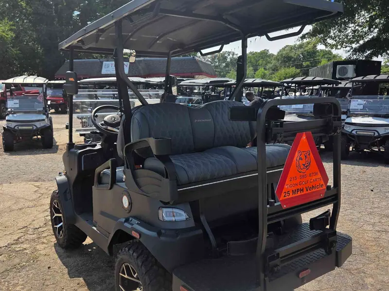 New matte black electric 2026 Denago Nomad XL lifted golf cart for sale in Raleigh, NC — photo 3