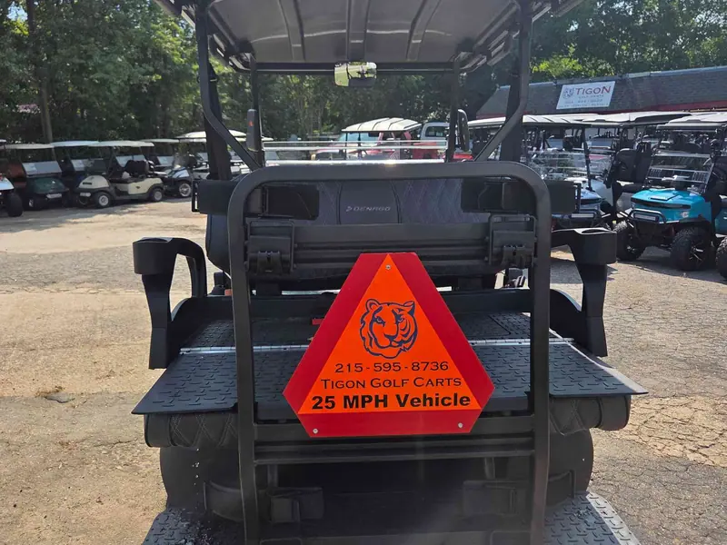 New matte black electric 2026 Denago Nomad XL lifted golf cart for sale in Raleigh, NC — photo 4