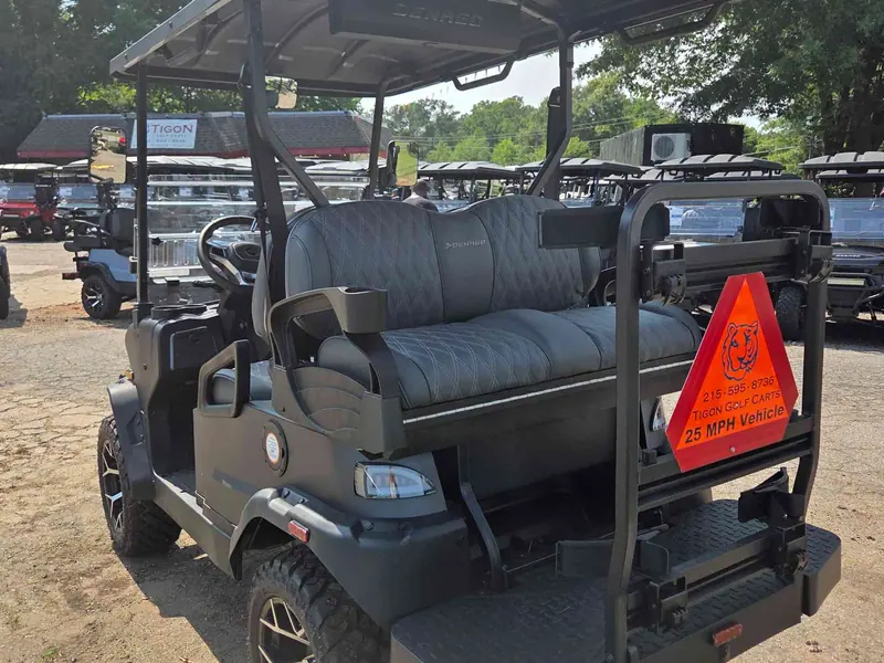 New matte black electric 2026 Denago Nomad XL lifted golf cart for sale in Raleigh, NC — photo 3