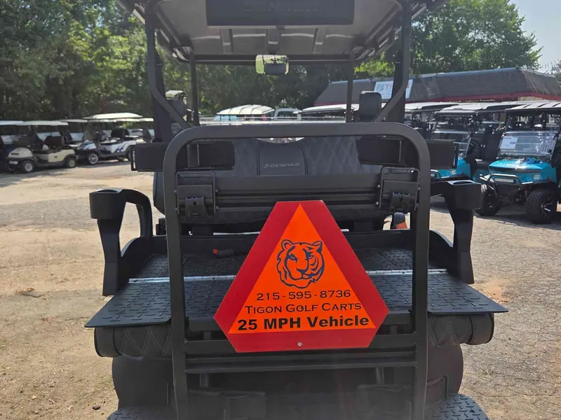 New matte black electric 2026 Denago Nomad XL lifted golf cart for sale in Raleigh, NC — photo 4