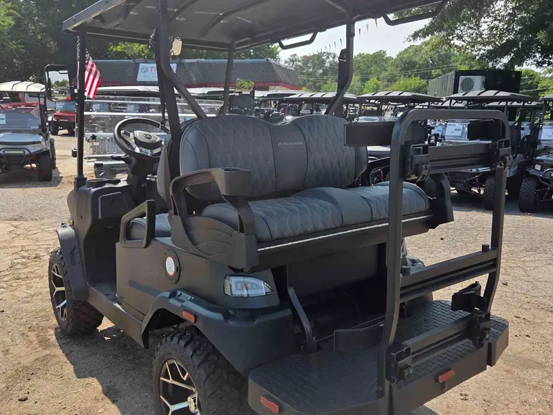New matte black electric 2026 Denago Nomad XL lifted golf cart for sale in Raleigh, NC — photo 3