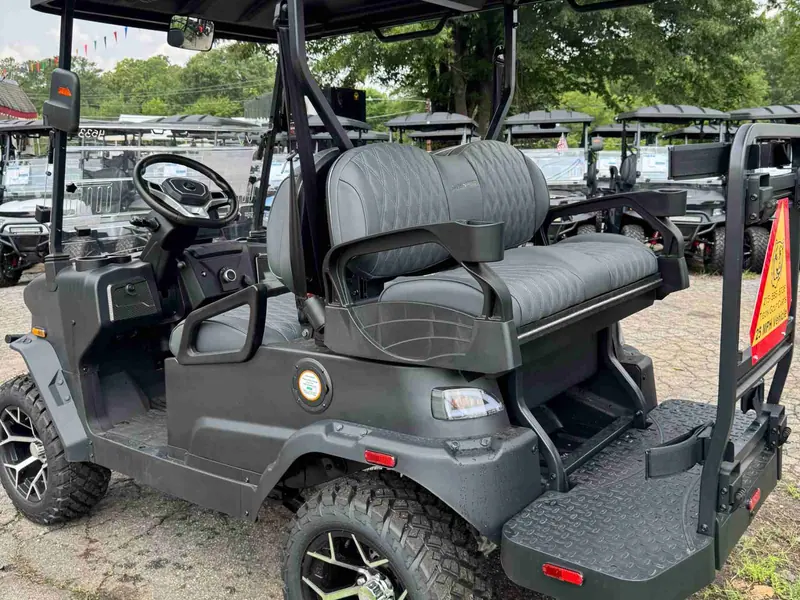 New matte black electric 2026 Denago Nomad XL lifted golf cart for sale in Raleigh, NC — photo 3