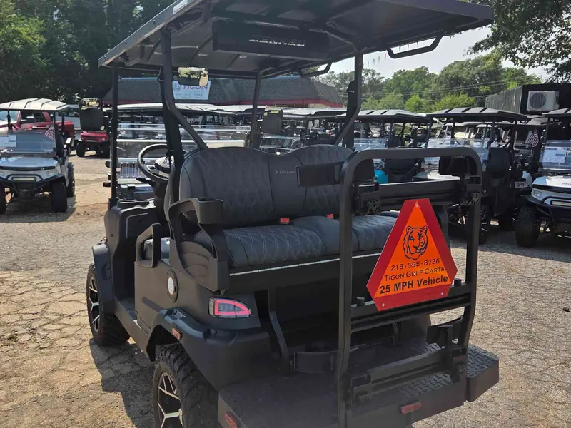 New matte black electric 2026 Denago Nomad XL lifted golf cart for sale in Raleigh, NC — photo 3