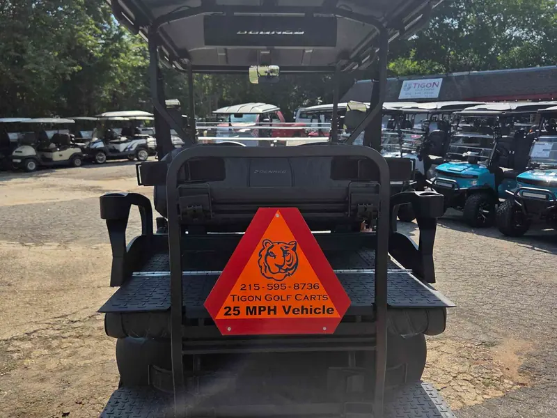 New matte black electric 2026 Denago Nomad XL lifted golf cart for sale in Raleigh, NC — photo 4
