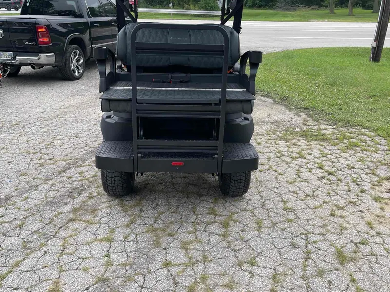 New matte black electric 2026 Denago Nomad XL lifted golf cart for sale in Swanton, OH — photo 4
