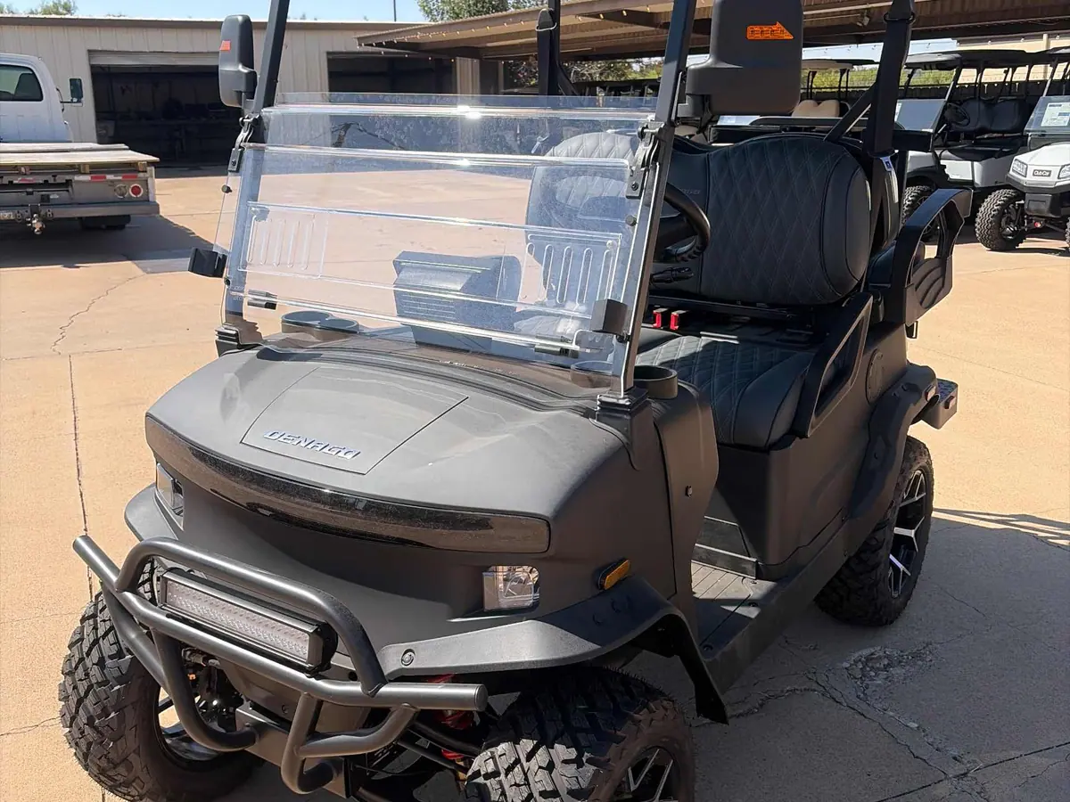 New matte black electric 2026 Denago Nomad XL lifted golf cart for sale in Wichita Falls, TX