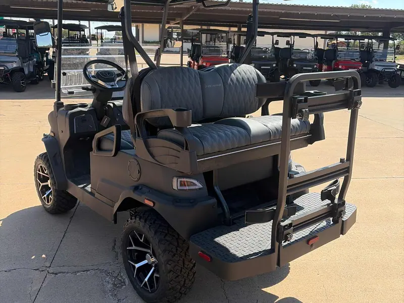 New matte black electric 2026 Denago Nomad XL lifted golf cart for sale in Wichita Falls, TX — photo 3