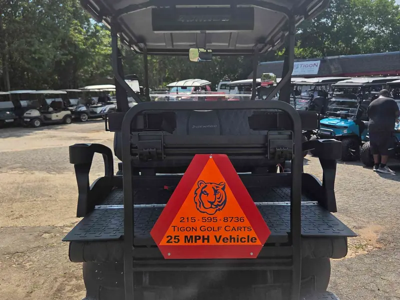 New matte white electric 2026 Denago Nomad XL lifted golf cart for sale in Raleigh, NC — photo 4