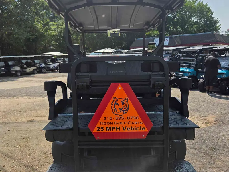 New matte white electric 2026 Denago Nomad XL lifted golf cart for sale in Raleigh, NC — photo 4
