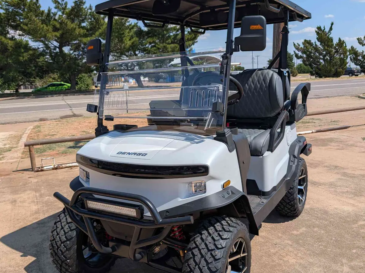 New matte white electric 2026 Denago Nomad XL lifted golf cart for sale in Wichita Falls, TX
