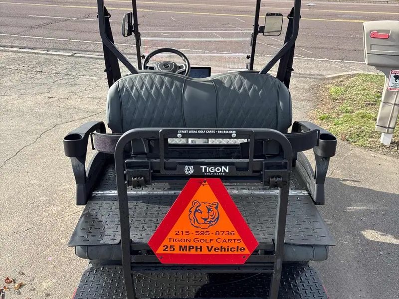 New red electric 2026 Denago Nomad XL lifted golf cart for sale in Hatfield, PA — photo 4