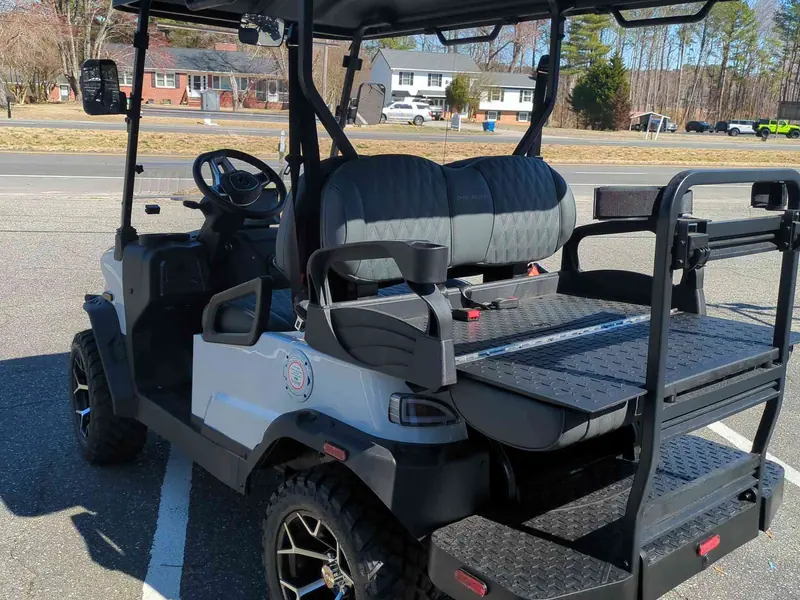 New white electric 2026 Denago Nomad XL lifted golf cart for sale in Gloucester Point, VA — photo 3
