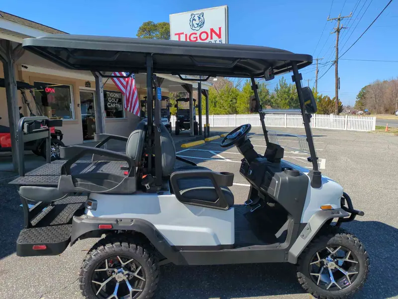 New white electric 2026 Denago Nomad XL lifted golf cart for sale in Gloucester Point, VA — photo 6