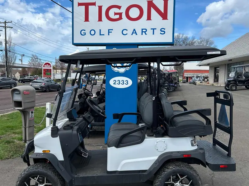 New white electric 2026 Denago Nomad XL lifted golf cart for sale in Hatfield, PA — photo 2