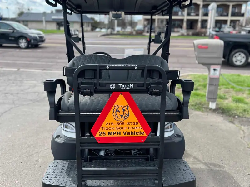 New white electric 2026 Denago Nomad XL lifted golf cart for sale in Hatfield, PA — photo 4